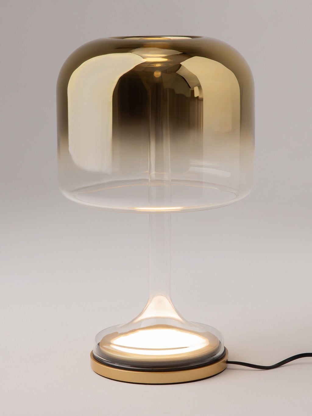 Petite lampe à poser LED Peter, intensité ajustable - Doré, transparent