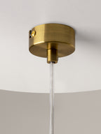 Petite suspension Clyde - Doré, transparent