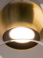 Petite suspension Clyde - Doré, transparent