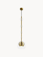 Petite suspension Clyde - Doré, transparent