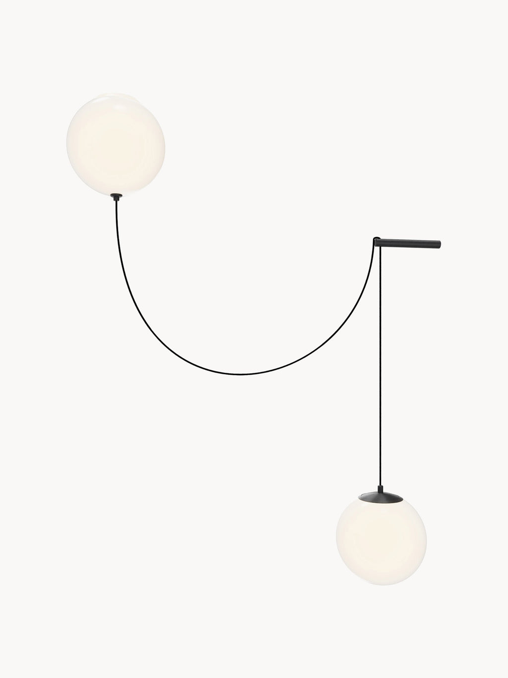 Suspension Kori - Noir, blanc, transparent