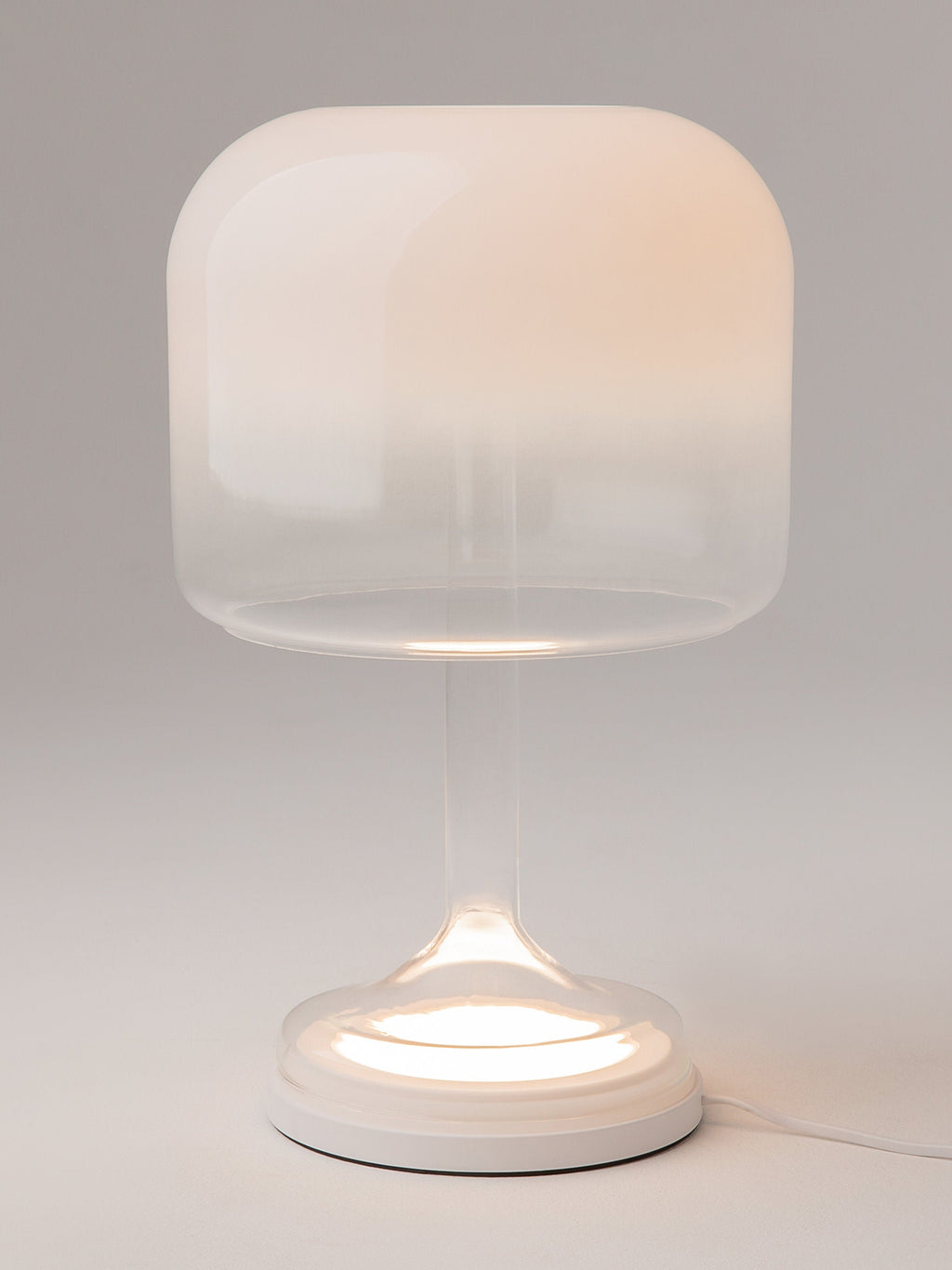 Petite lampe à poser LED Peter, intensité ajustable - Blanc, transparent