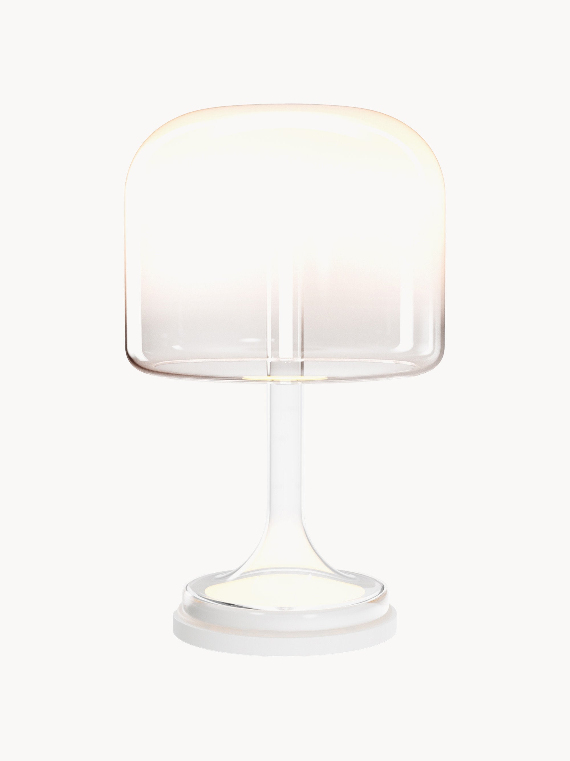 Petite lampe à poser LED Peter, intensité ajustable - Blanc, transparent