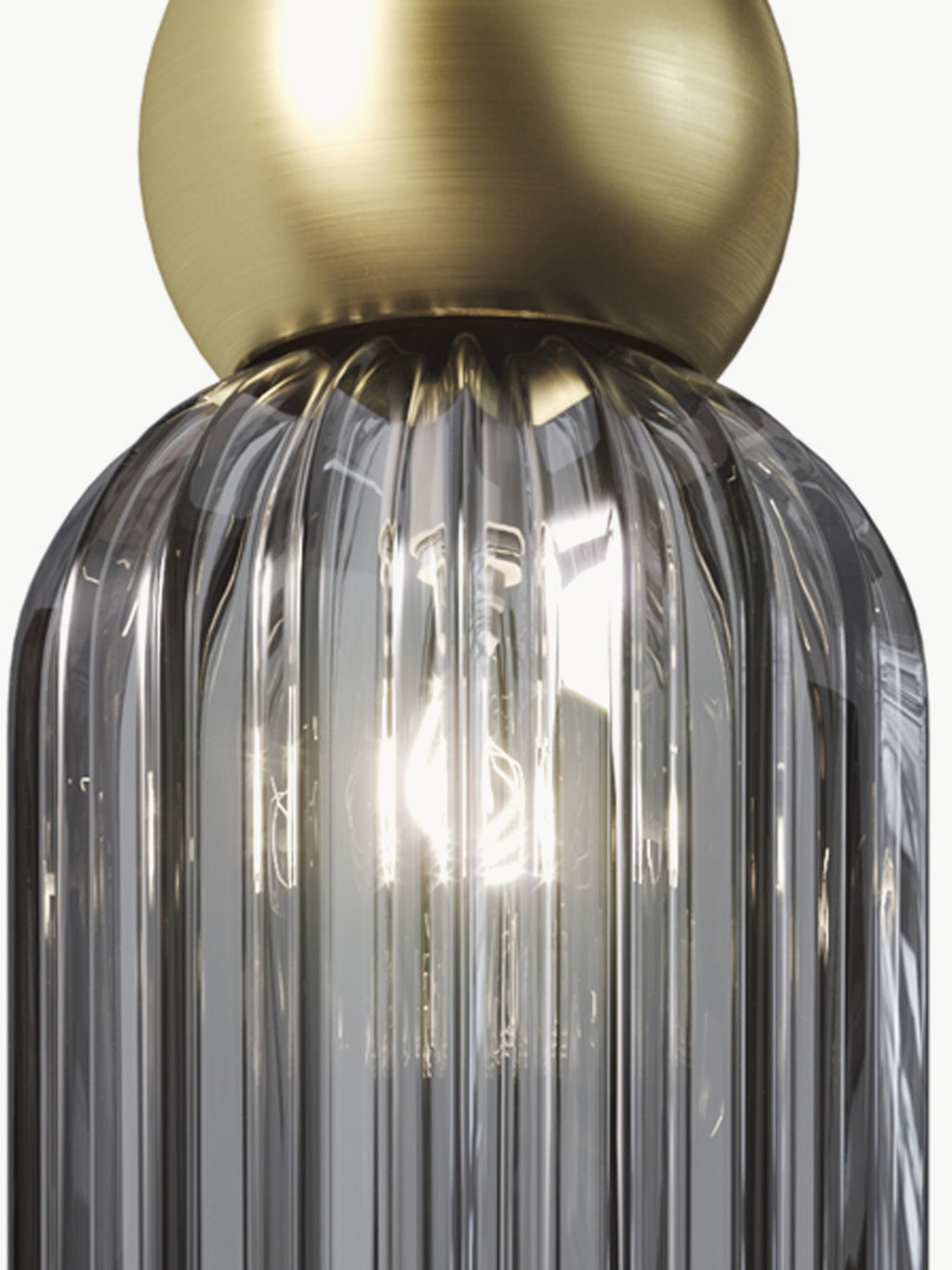 Suspension Nash - Anthracite, transparent, doré