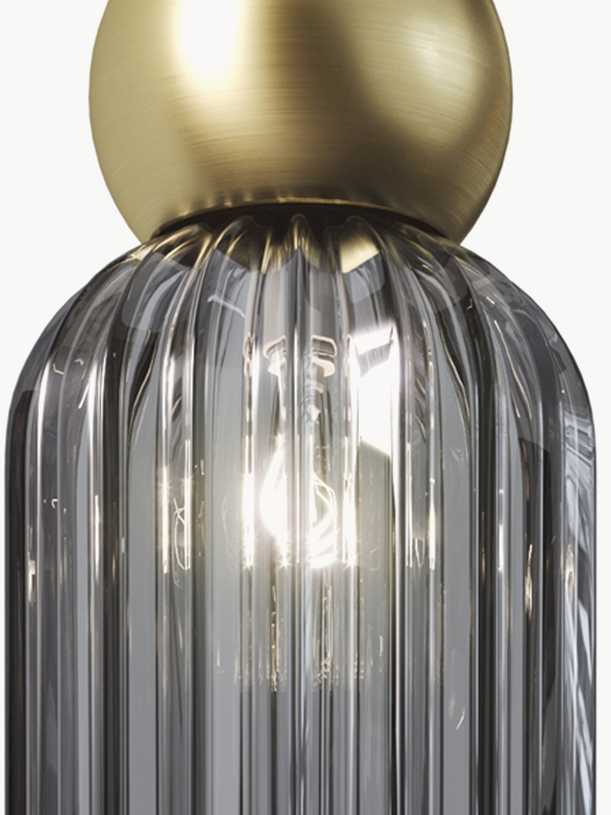 Suspension Nash - Anthracite, transparent, doré