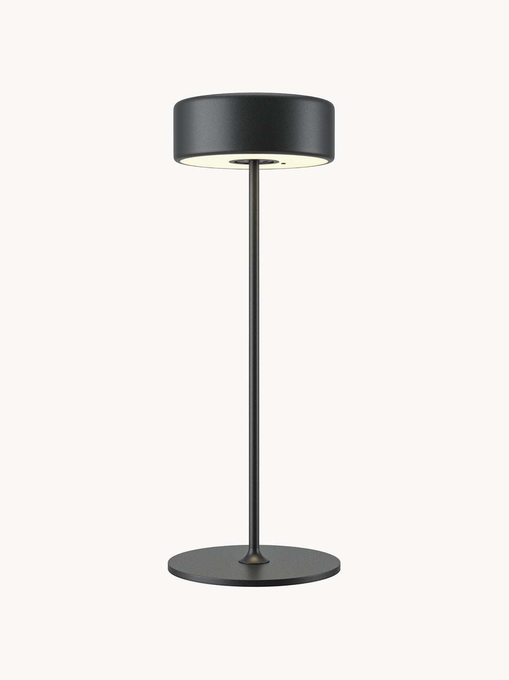 Petite lampe à poser LED en métal Reed, intensité lumineuse variable - Noir