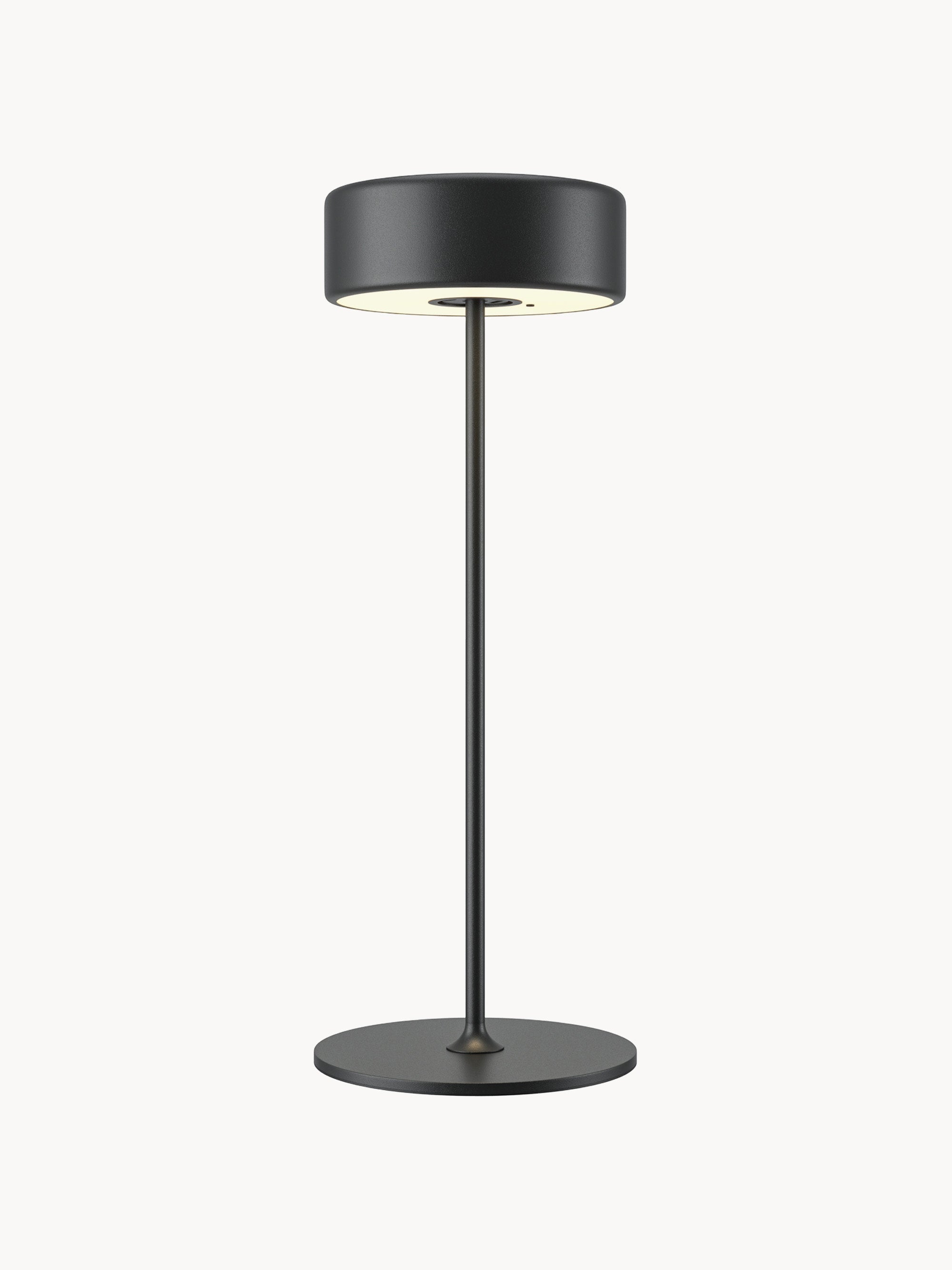 Petite lampe à poser LED en métal Reed, intensité lumineuse variable - Noir
