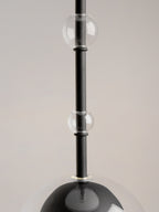 Petite suspension Clyde - Noir, transparent