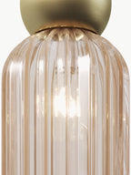 Suspension Nash - Beige clair, transparent, doré