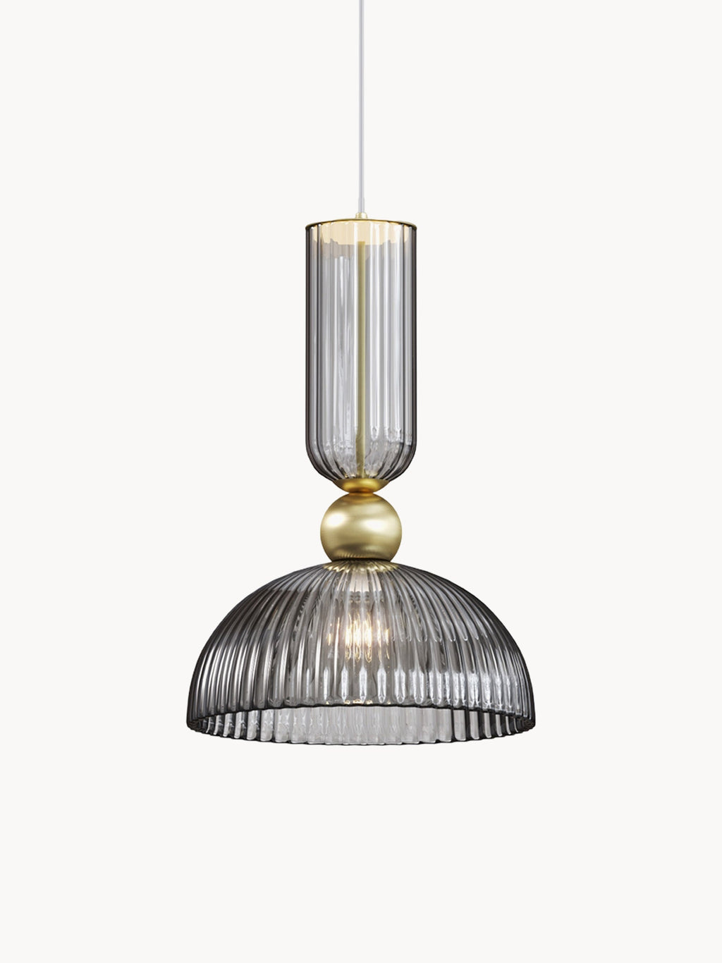 Suspension Nash - Anthracite, transparent, doré
