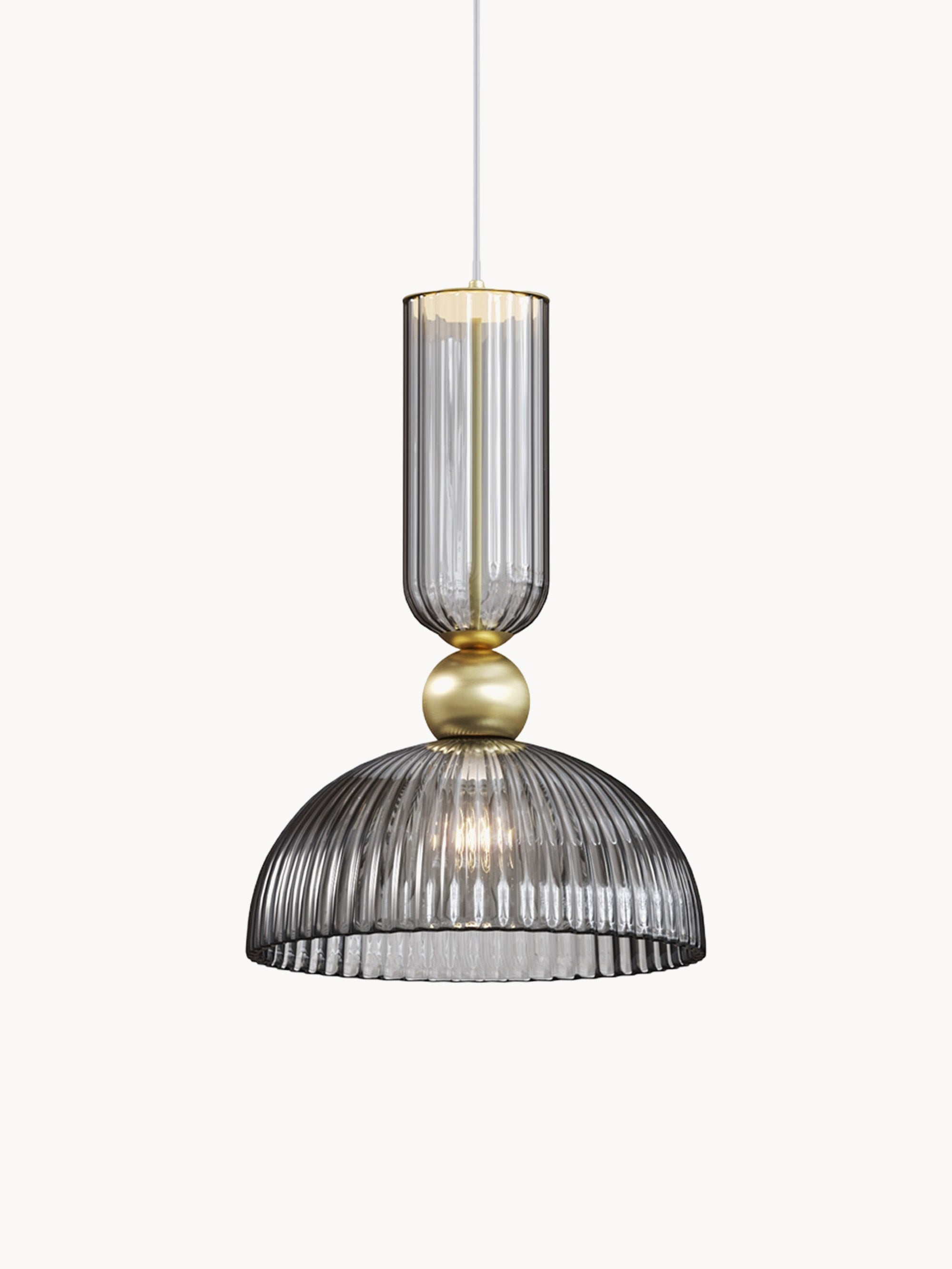 Suspension Nash - Anthracite, transparent, doré