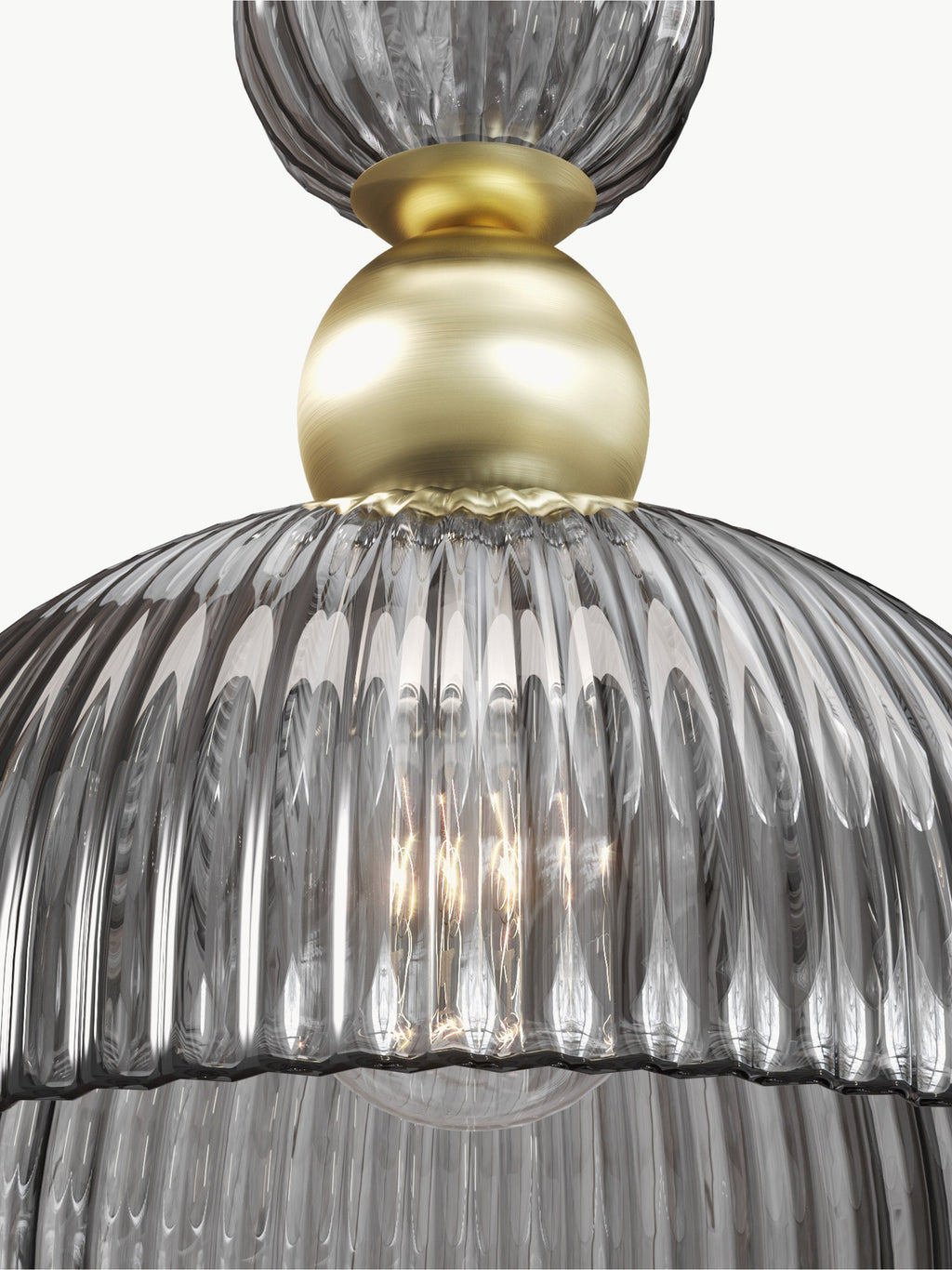 Suspension Nash - Anthracite, transparent, doré