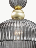 Suspension Nash - Anthracite, transparent, doré