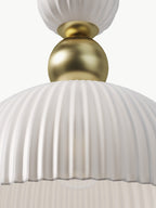 Suspension Nash - Blanc, doré
