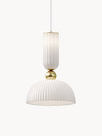 Suspension Nash - Blanc, doré