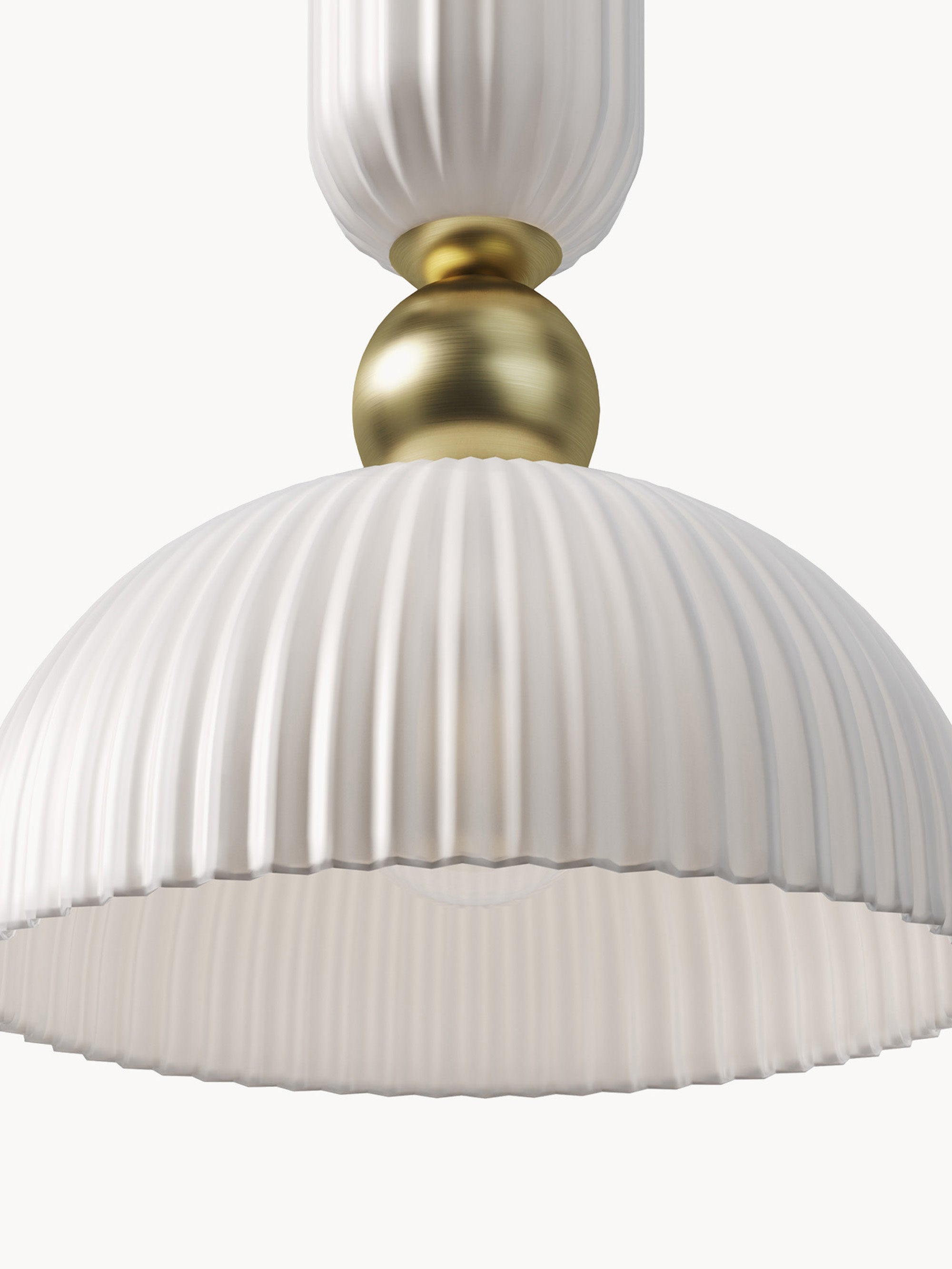 Suspension Nash - Blanc, doré