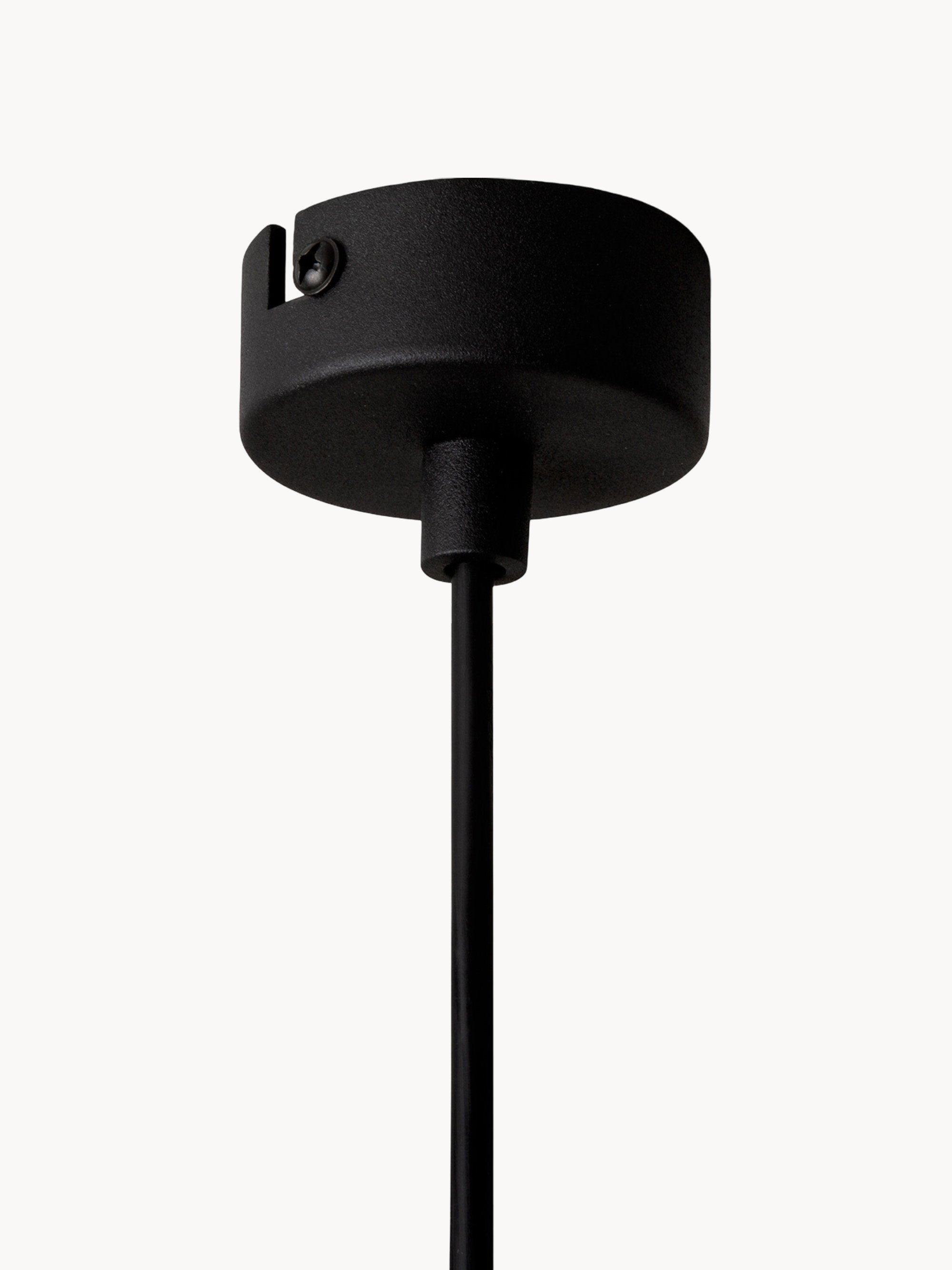 Petite suspension Clyde - Noir, brun clair transparent