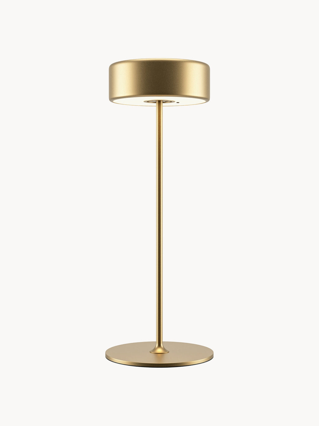 Petite lampe à poser LED en métal Reed, intensité lumineuse variable - Doré
