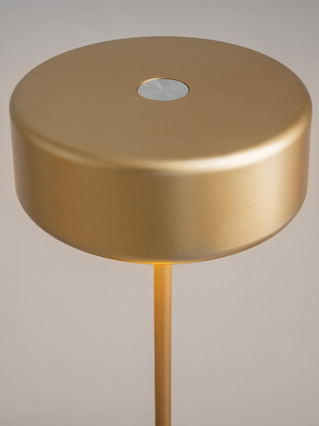 Petite lampe à poser LED en métal Reed, intensité lumineuse variable - Doré