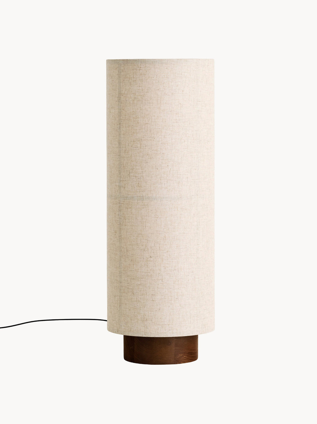 Lampadaire en lin Varg - Beige, bois de frêne