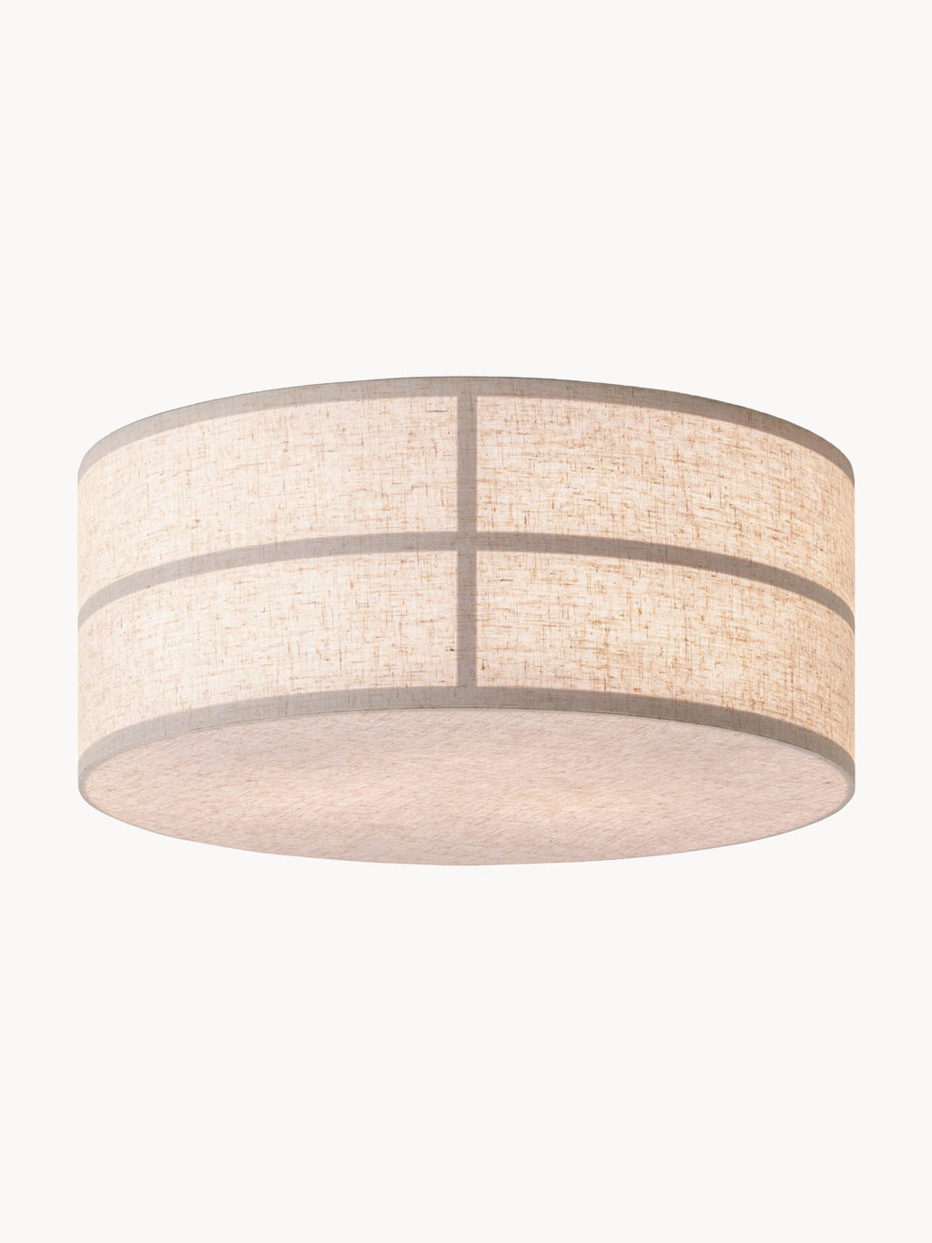 Plafonnier artisanal en lin Varg - Beige