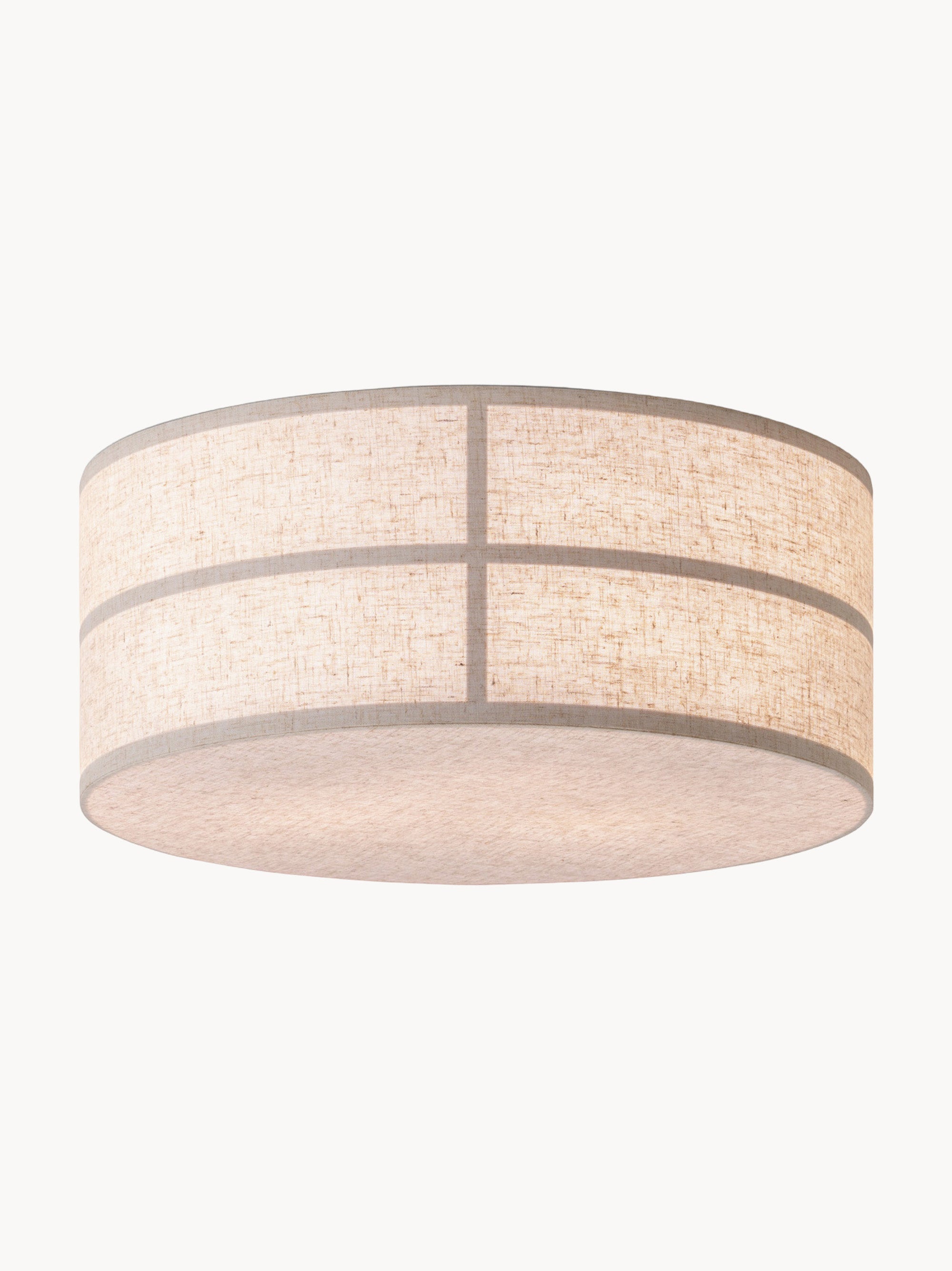 Plafonnier artisanal en lin Varg - Beige