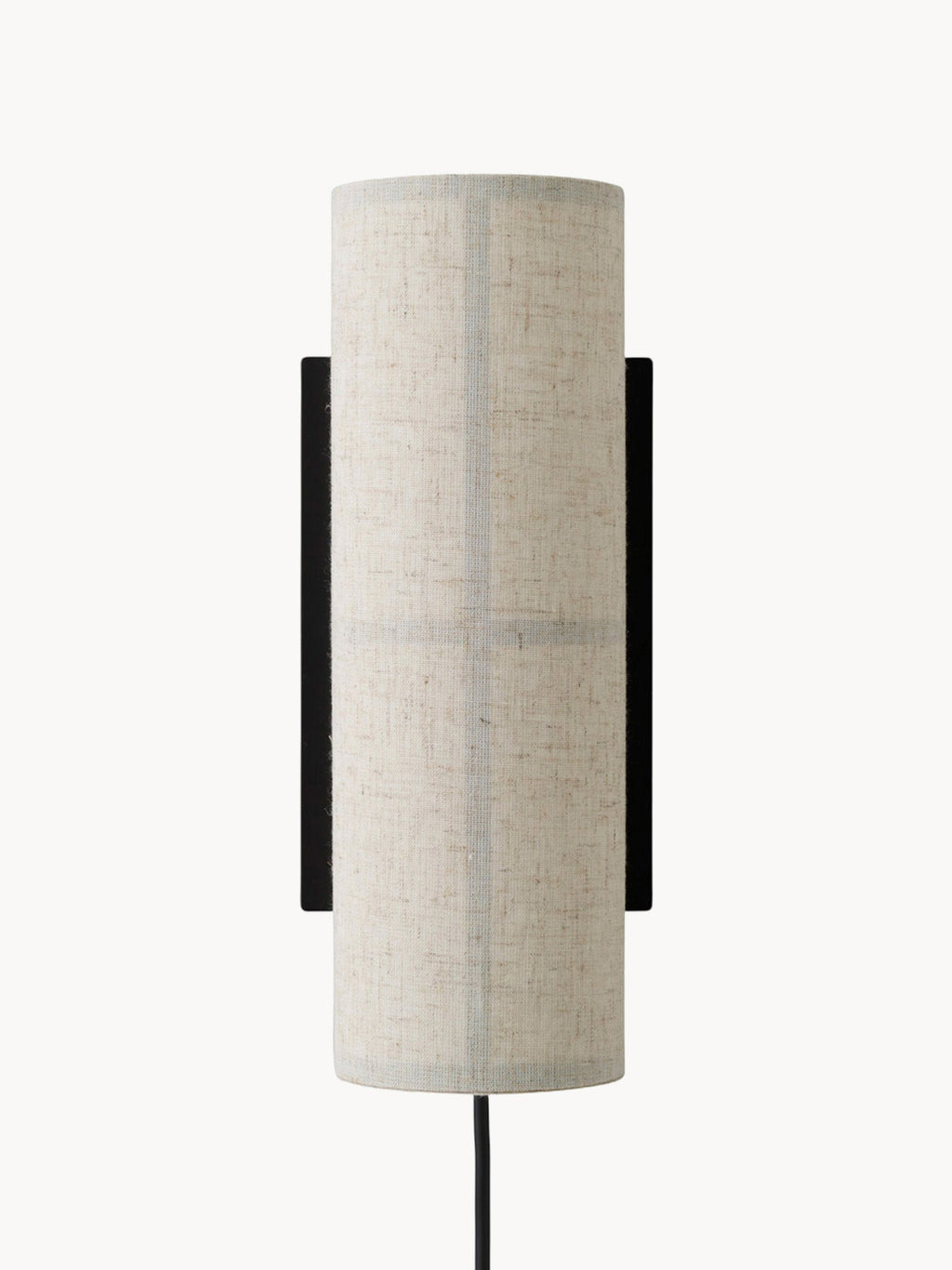 Applique murale en lin Varg - Beige, noir