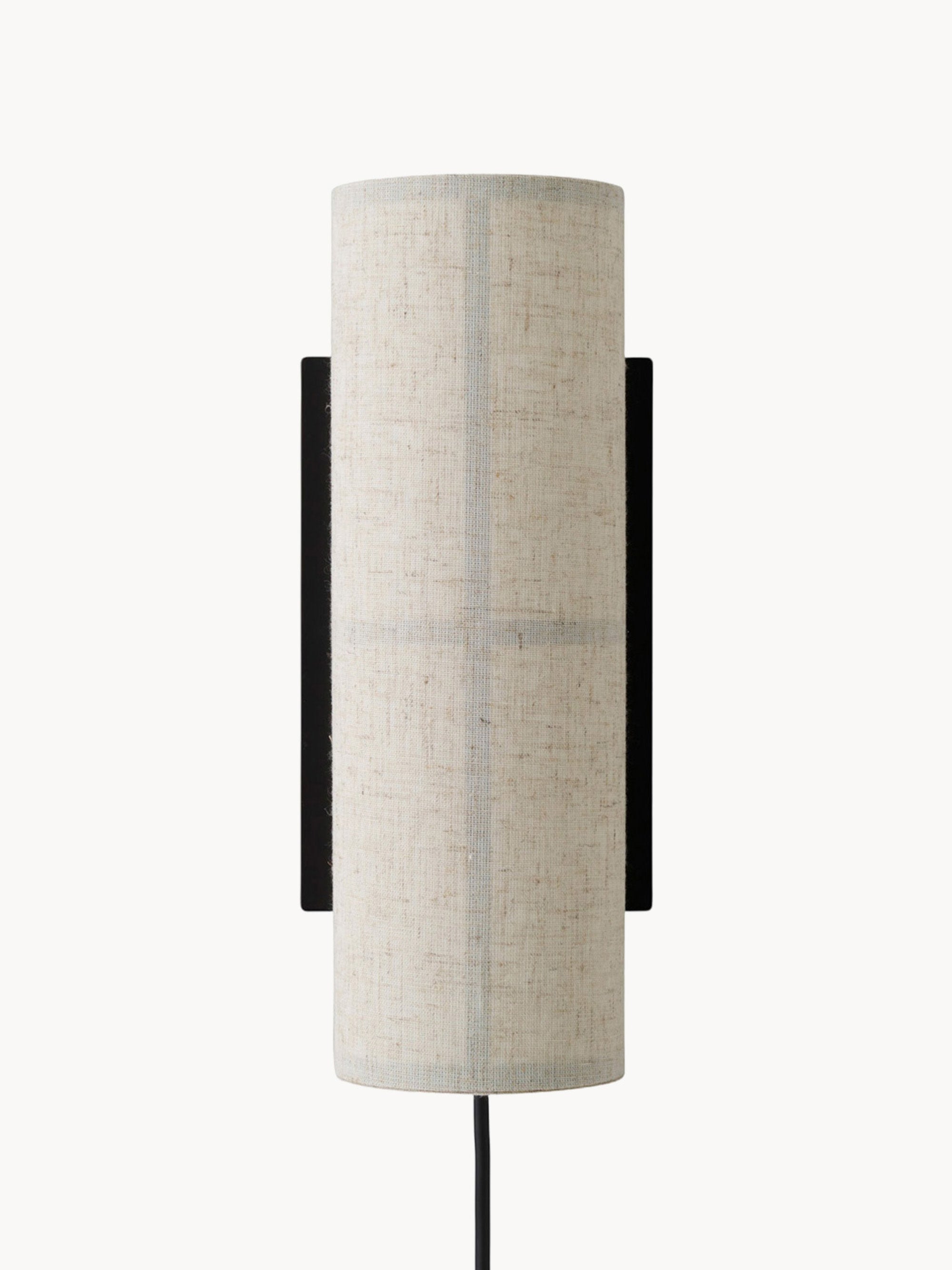 Applique murale en lin Varg - Beige, noir