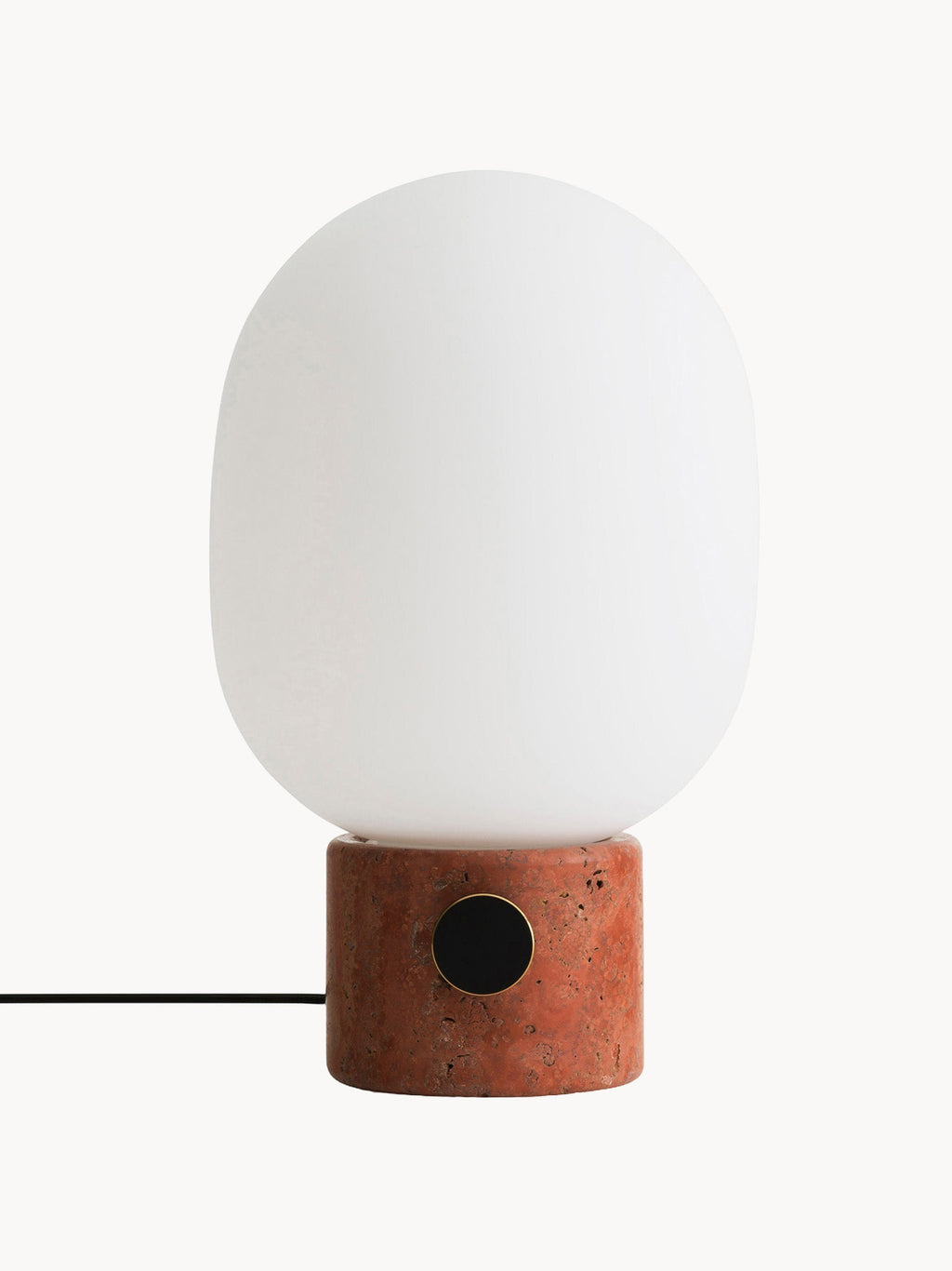 Petite lampe à poser à intensité variable Hamish, haut. 32 cm - Blanc, terracotta