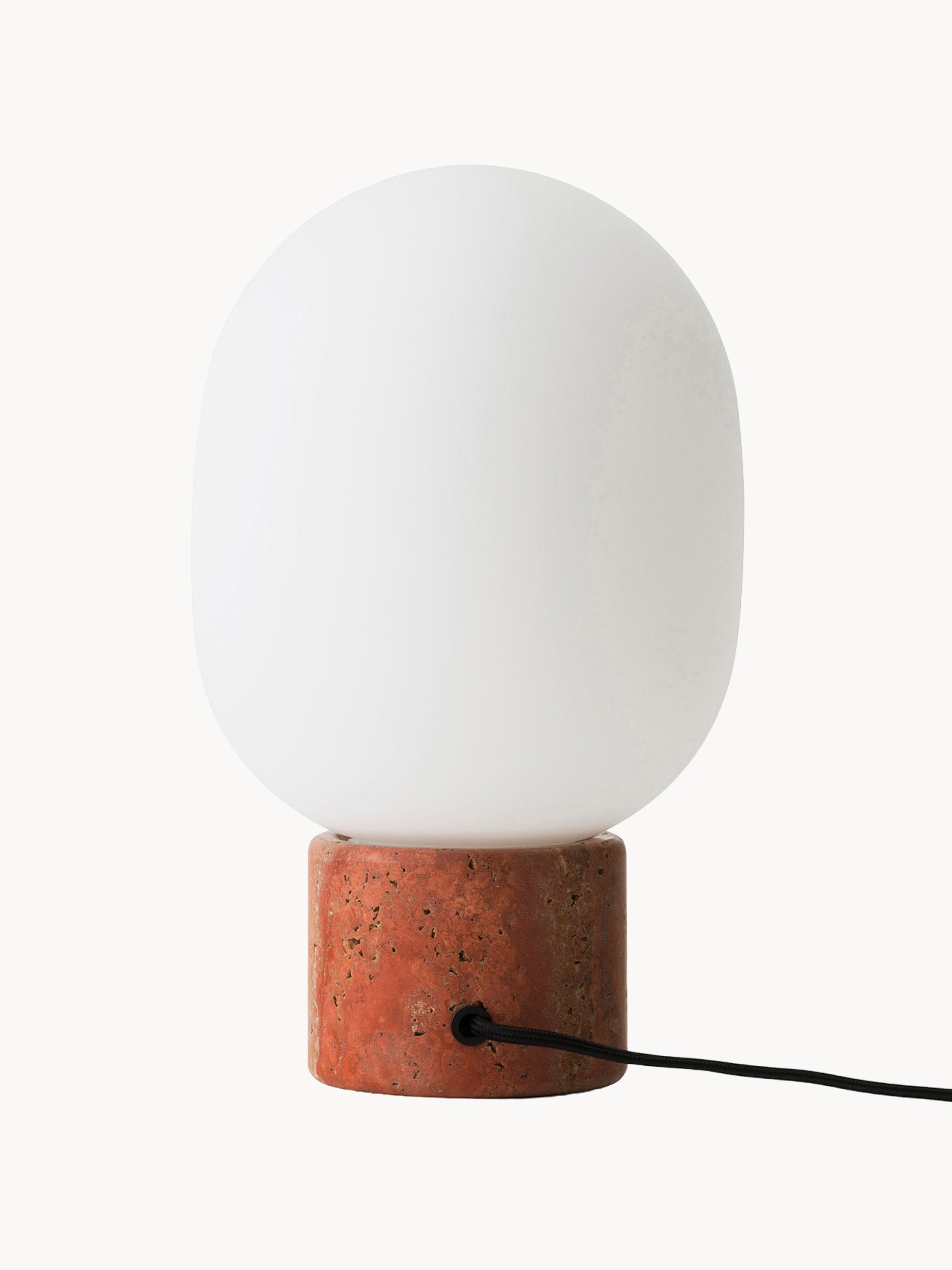 Petite lampe à poser à intensité variable Hamish, haut. 32 cm - Blanc, terracotta