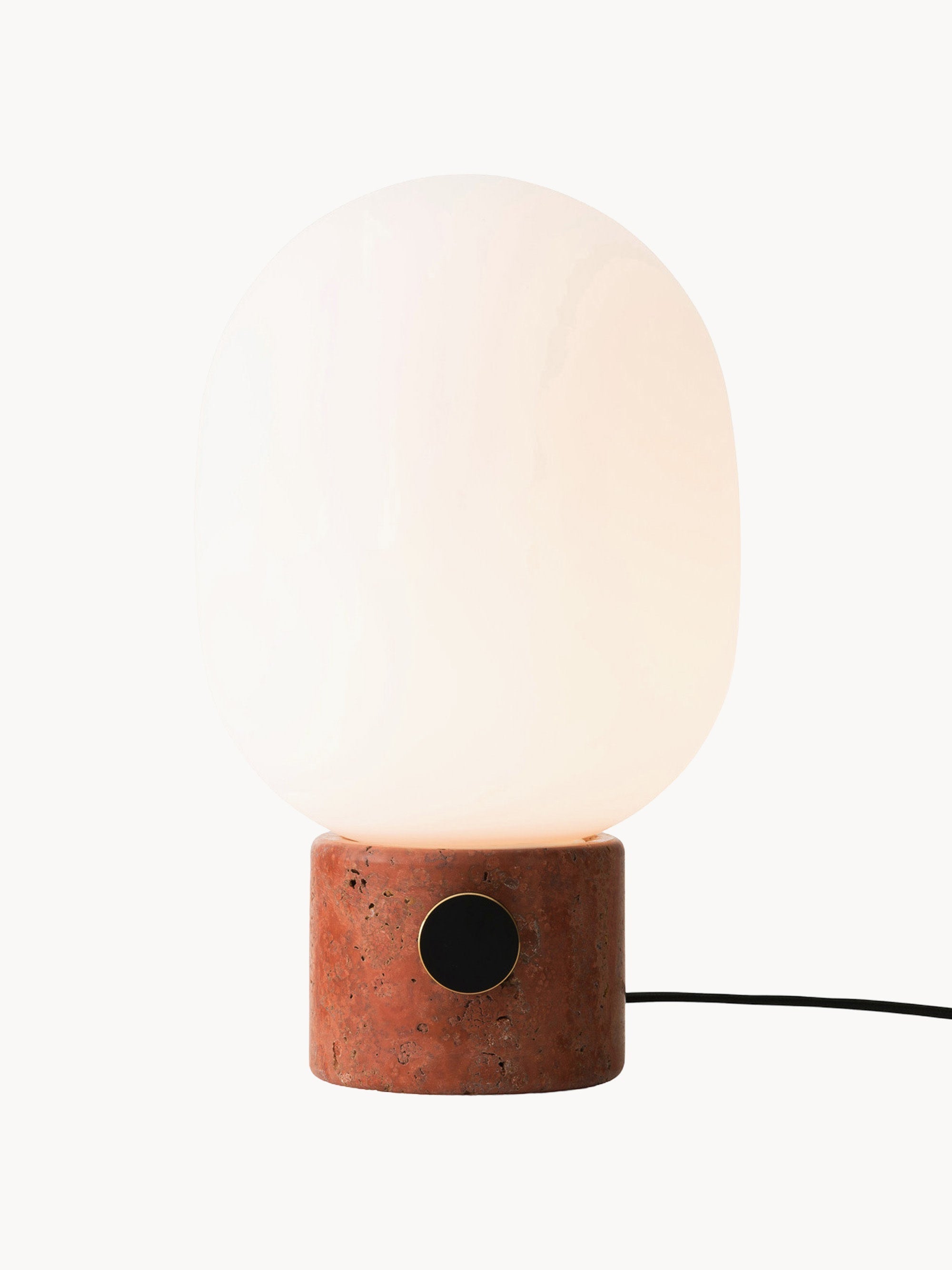 Petite lampe à poser à intensité variable Hamish, haut. 32 cm - Blanc, terracotta