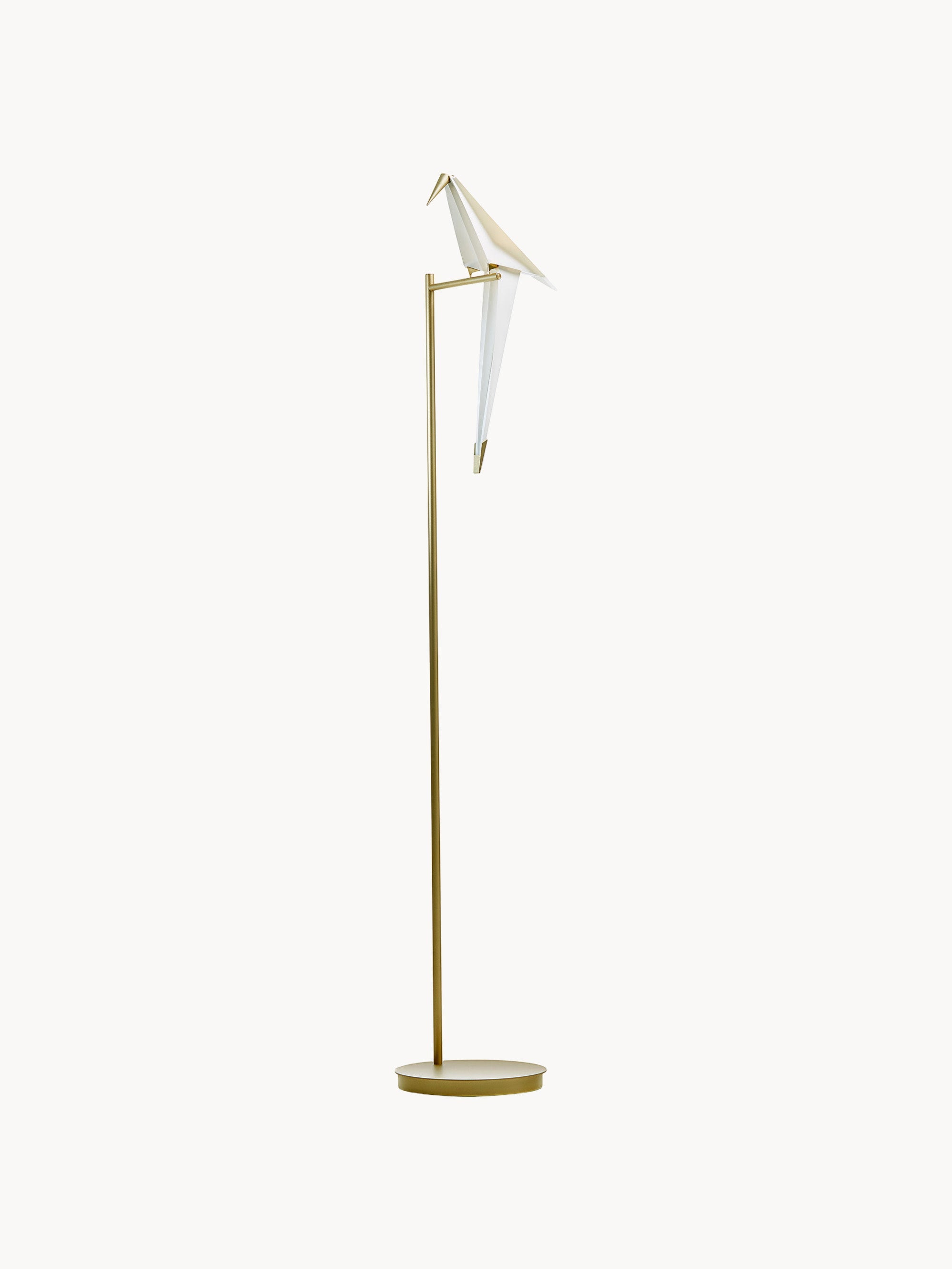 Lampadaire LED Eiko - Blanc, doré