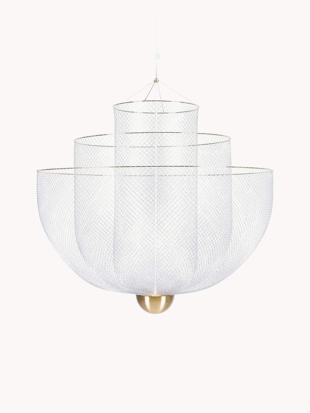 Lustre LED Ulric, intensité ajustable - Argenté, laiton