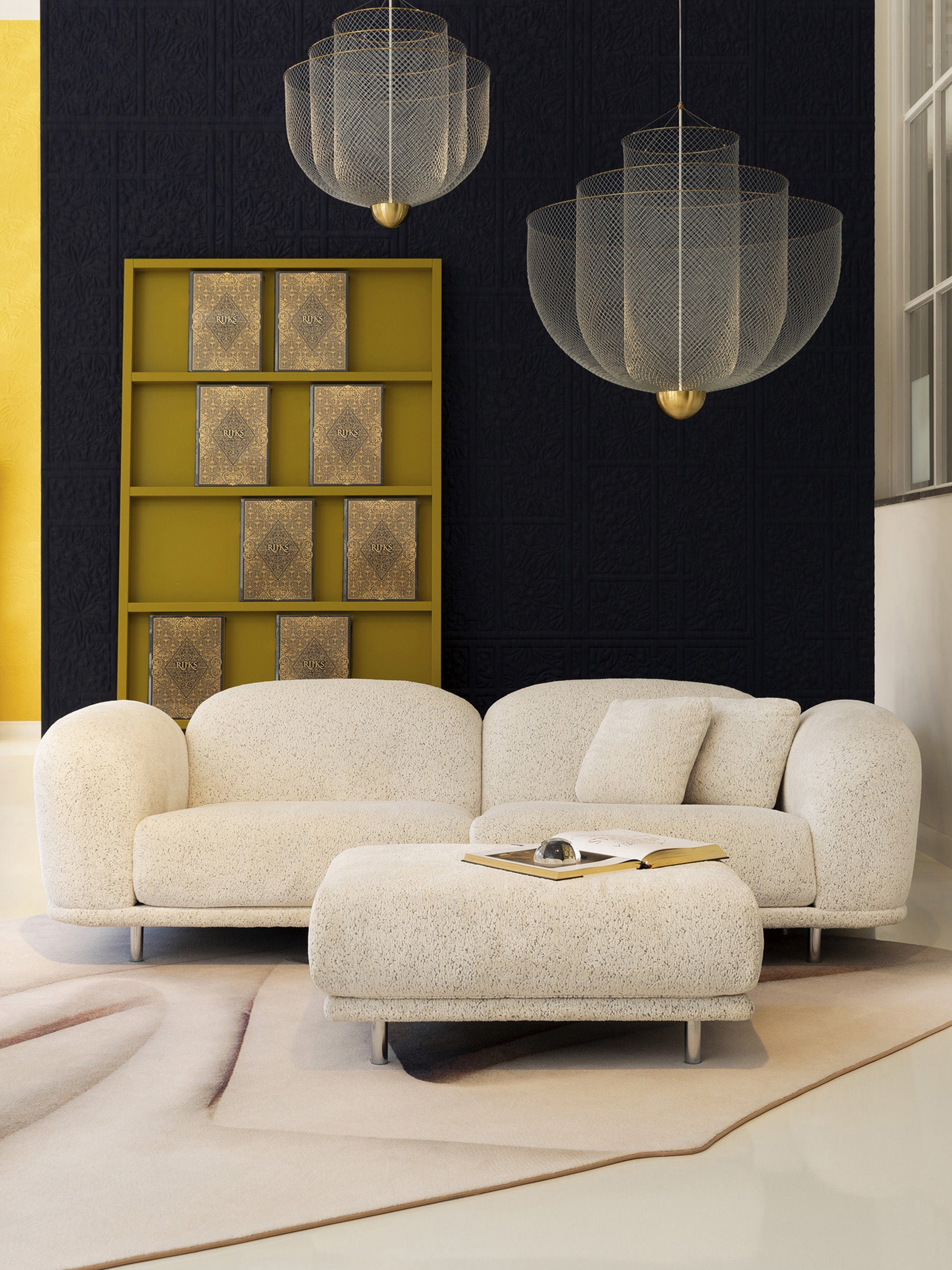 Lustre LED Ulric, intensité ajustable - Argenté, laiton