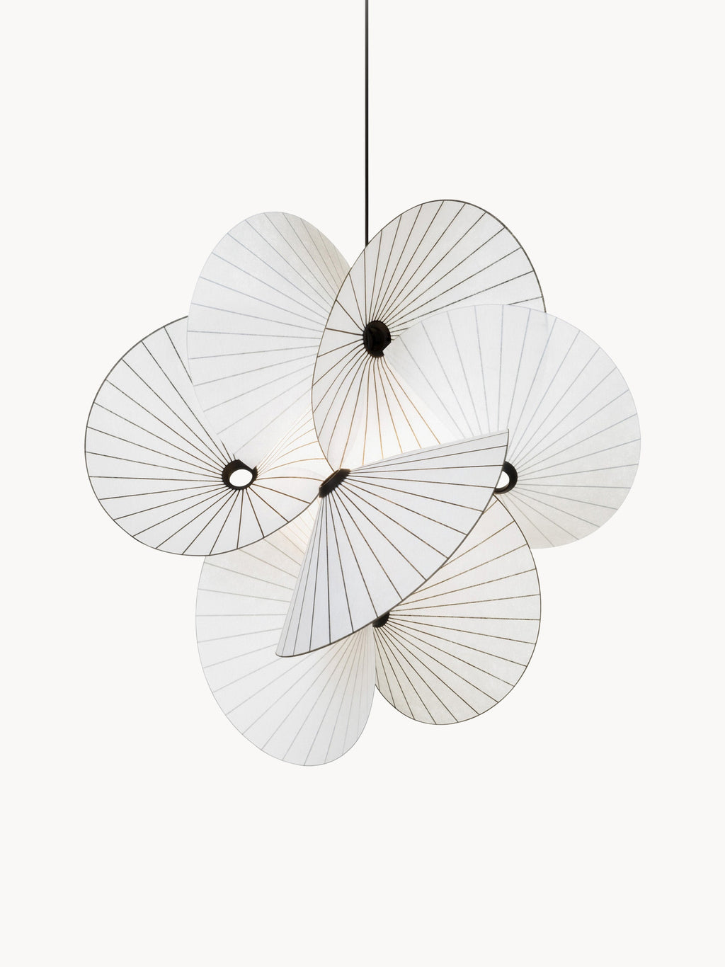 Suspension LED à intensité variable Carlton - Blanc, noir