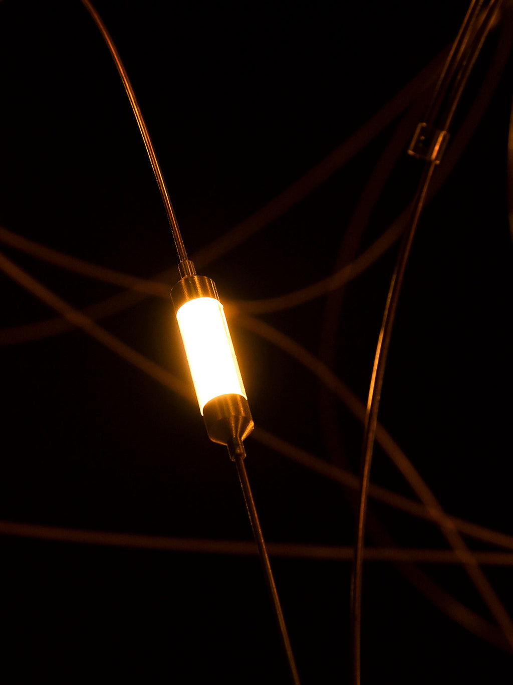 Suspension LED à intensité variable Flock of Kaapo - Laiton