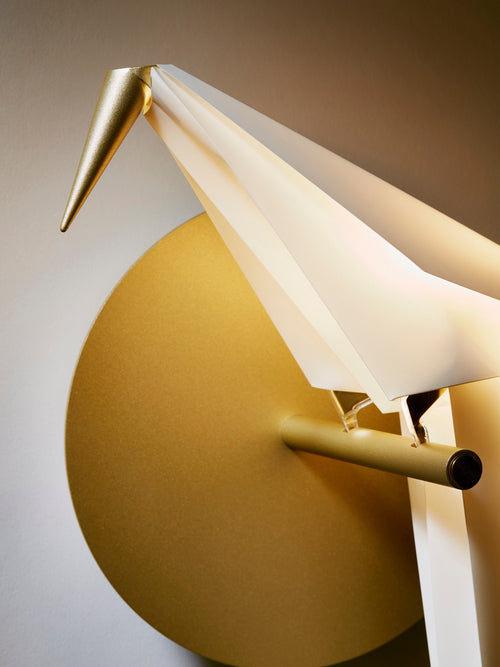 Applique murale LED Eiko - Blanc, doré