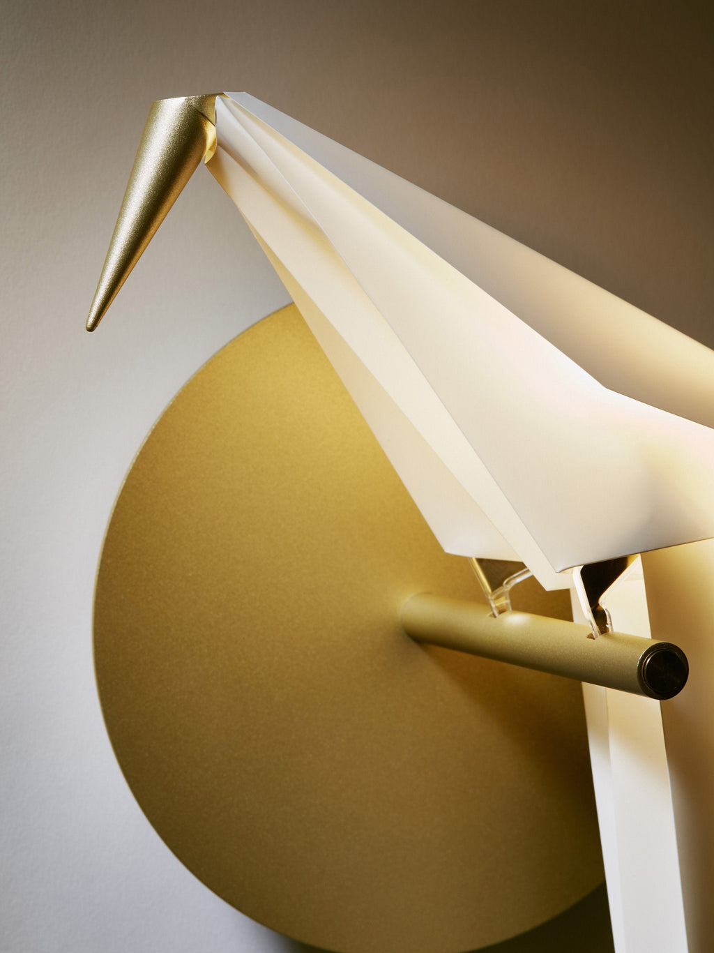 Applique murale LED Eiko - Blanc, doré