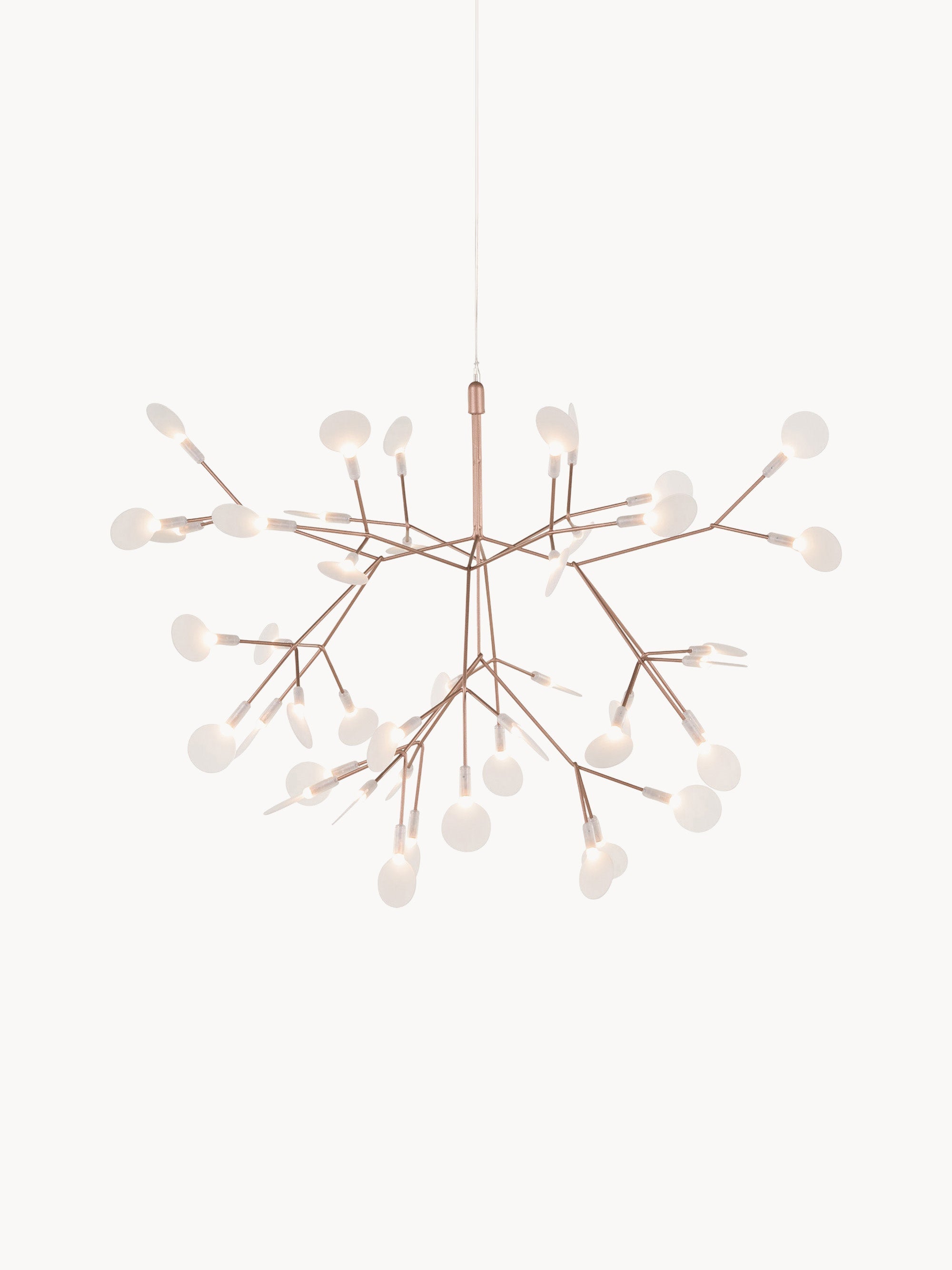 Suspension LED à intensité variable Anker - Blanc, couleur cuivre