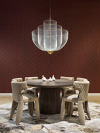 Lustre LED Ulric, intensité ajustable - Argenté, laiton