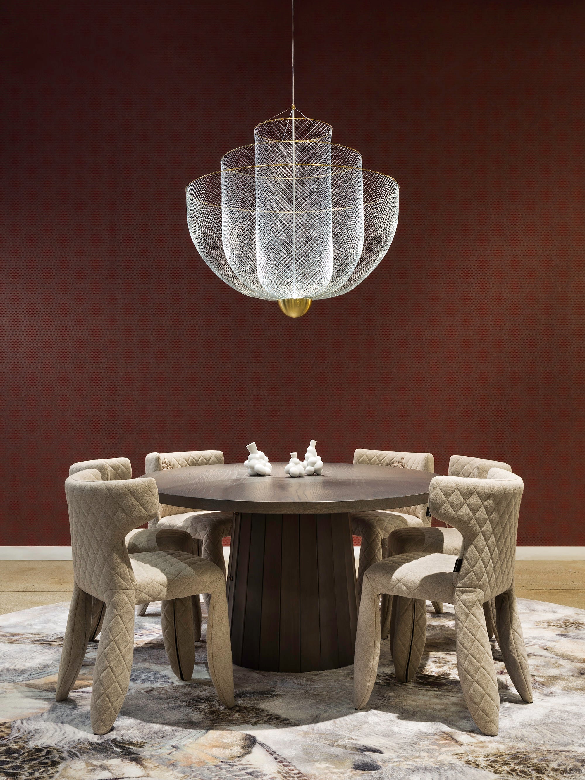 Lustre LED Ulric, intensité ajustable - Argenté, laiton