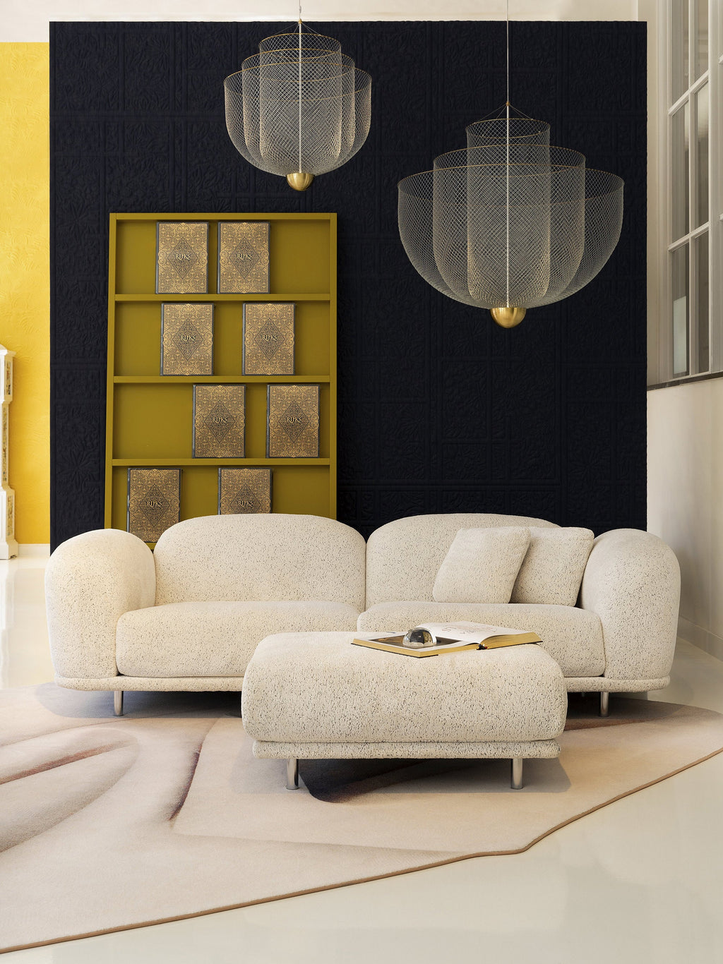 Lustre LED Ulric, intensité ajustable - Argenté, laiton