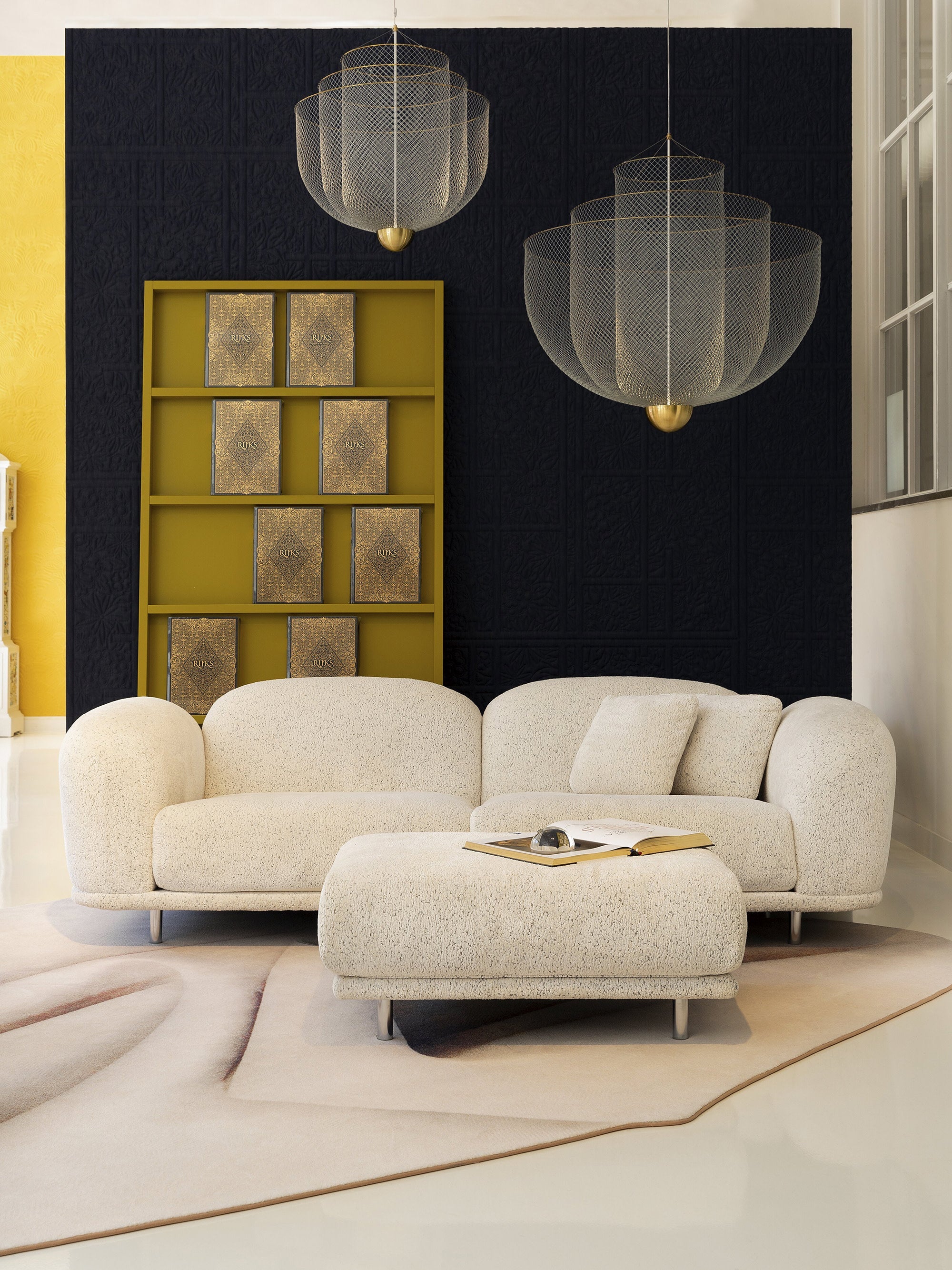 Lustre LED Ulric, intensité ajustable - Argenté, laiton