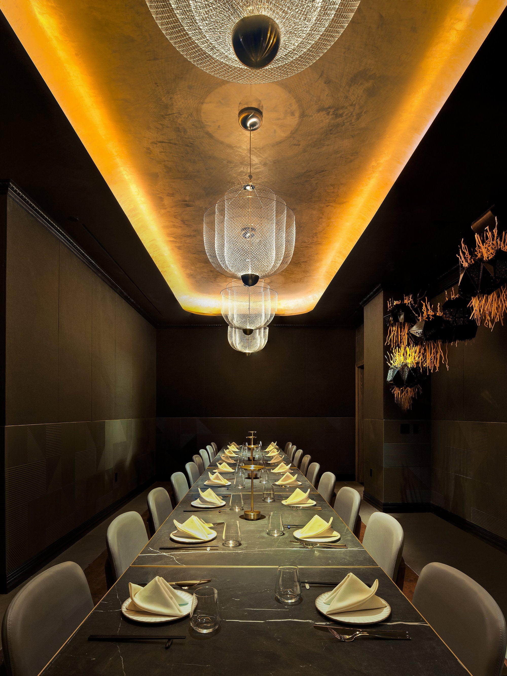 Lustre LED Ulric, intensité ajustable - Argenté, laiton