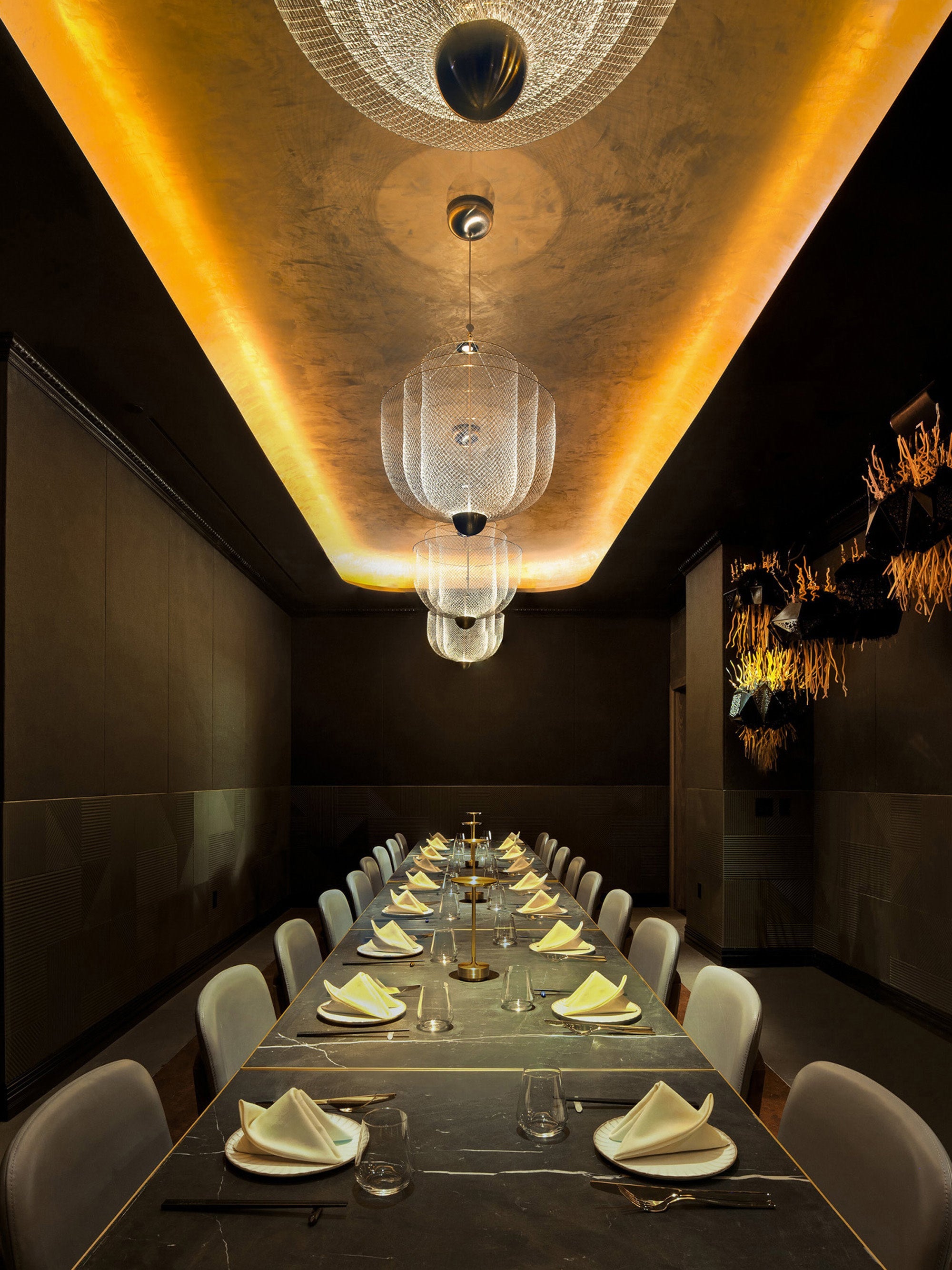 Lustre LED Ulric, intensité ajustable - Argenté, laiton