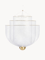 Lustre LED Ulric, intensité ajustable - Argenté, laiton