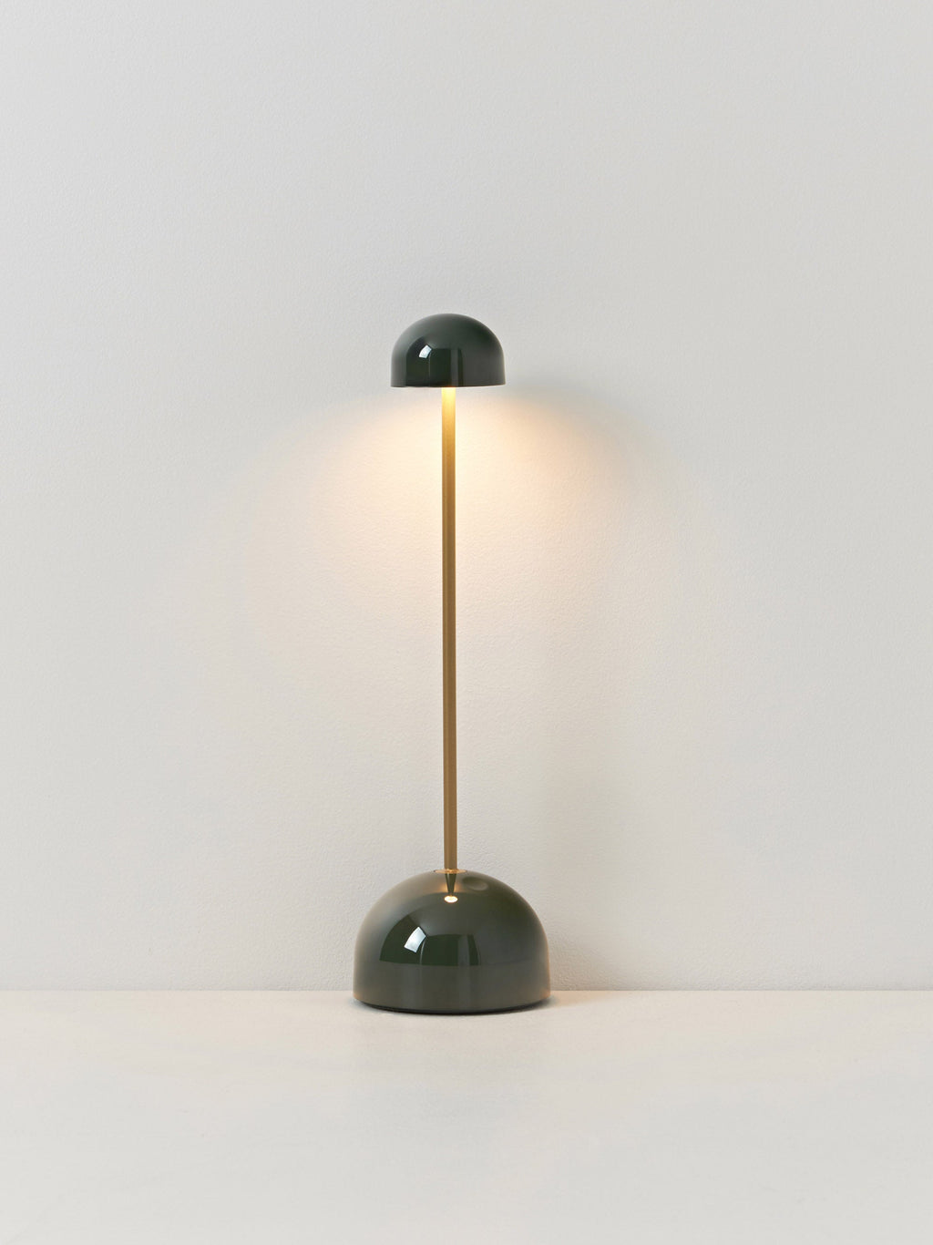 Petite lampe à poser LED Larkin, intensité ajustable - Vert, doré