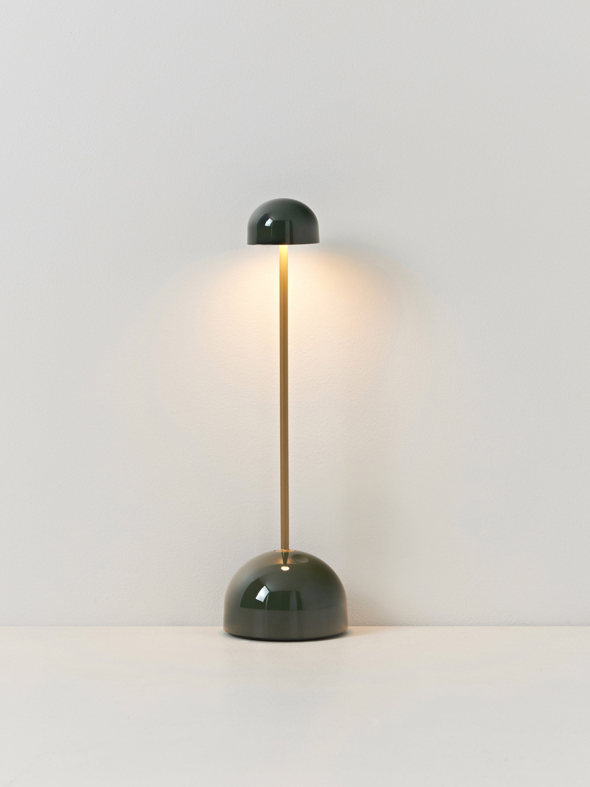 Petite lampe à poser LED Larkin, intensité ajustable - Vert, doré