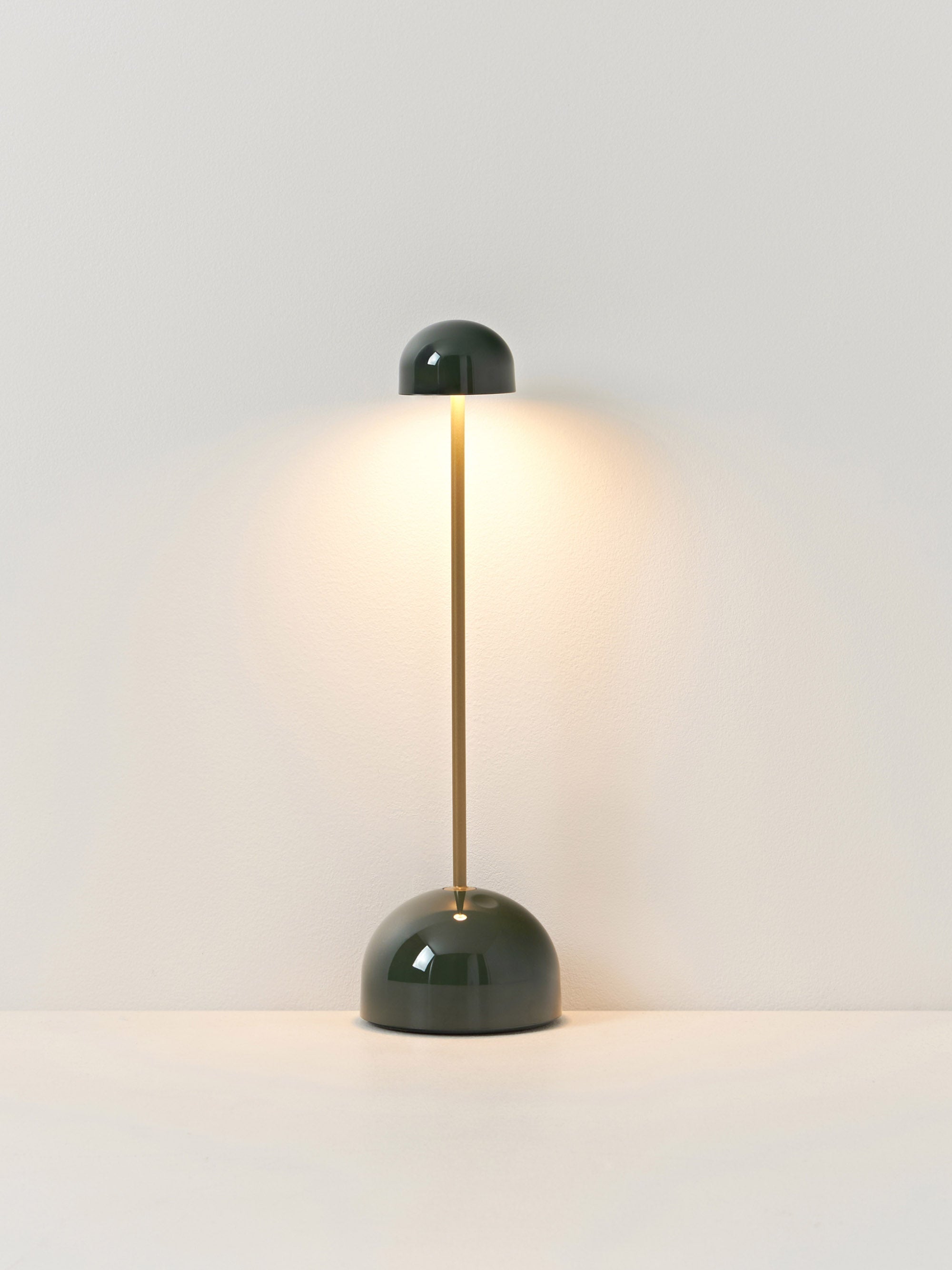 Petite lampe à poser LED Larkin, intensité ajustable - Vert, doré