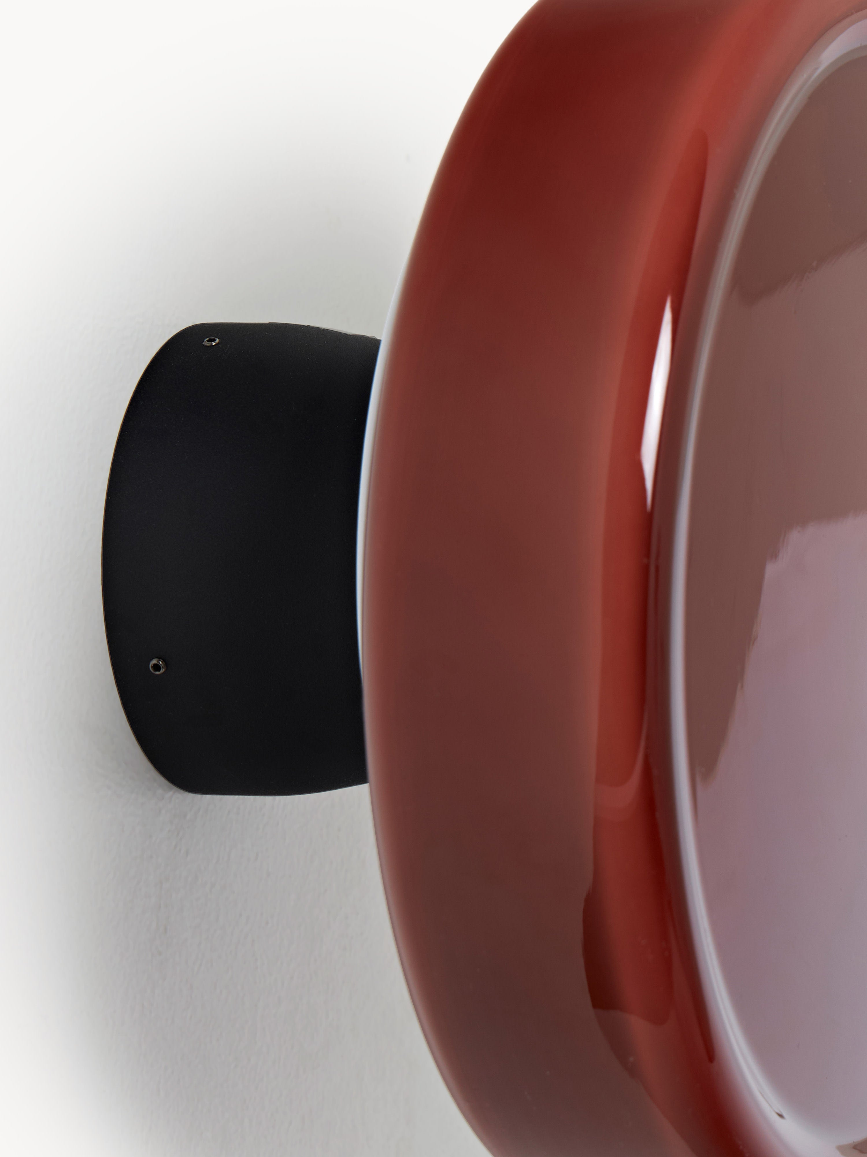 Applique murale LED Flosi - Rouge terracotta